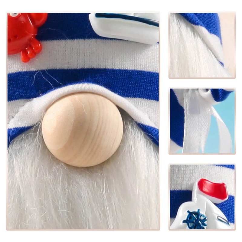 2 шт. фигурка-украшение для куклы Морской Рудольф