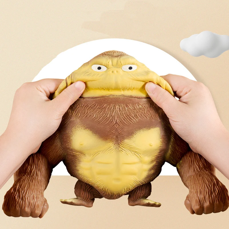 

Monkey Stress Toy Gorilla Statue Antistres Stretchable Elastikorps Simulation Gorilla Toys Pinch Relieve Stress Anti-Anxiety Toy
