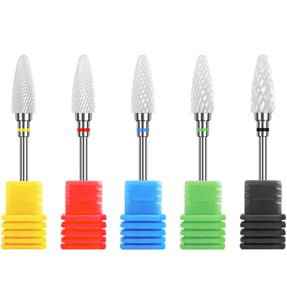 

16 Type Ceramic Nail Drill Bit For Electric Drill Machine Manicure Accessory Ceramic Milling Cutter Nail File Tool Nail Salon