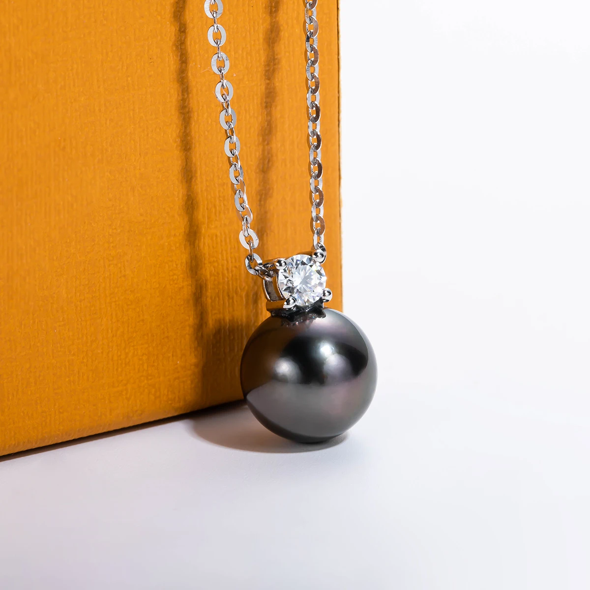 

Ожерелье из натурального жемчуга таитянского черного цвета 9-10 мм/10-11 мм, ожерелье из морского жемчуга 0,3ct, Муассанит 40 + 2 + 3 см, оптовая продаж...