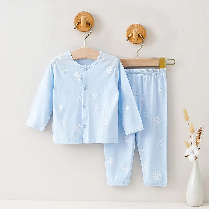 

Newborn Baby Pajamas Set Pure Cotton Baby Nightwear Clothes Cute New Born Baby Underwear Set Long Sleeved Boys Girls Pajamas