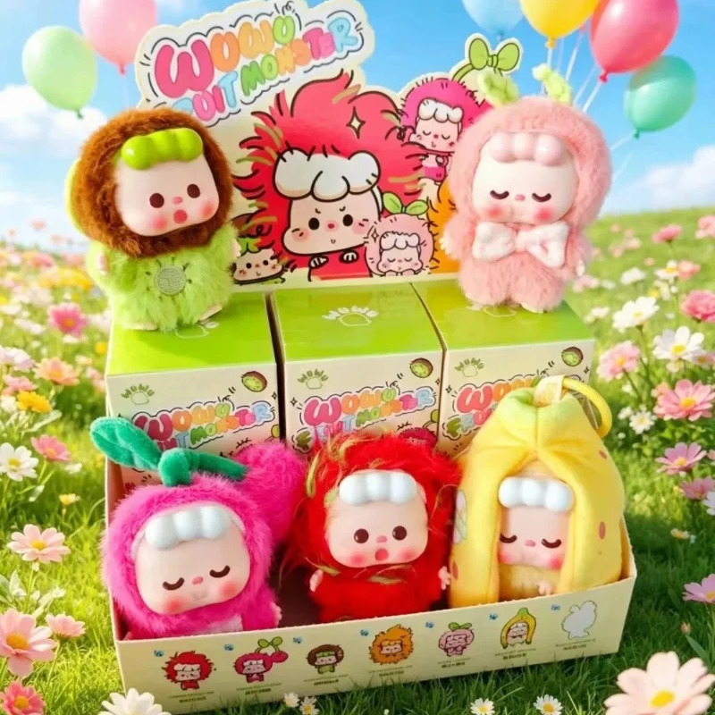 Фото Серия WUWU Fruit Monster: Слепая коробка-сюрприз с милыми фруктовыми аниме-куклами, мини-куклами-брелоками и игрушками-сюрпризами №3