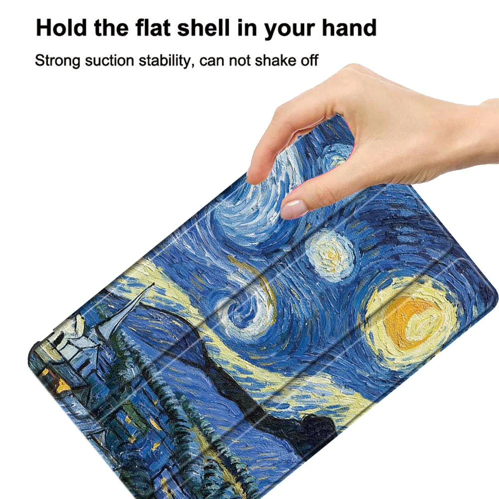 Фото Чехол Funda для TCL Nxtpaper Tab 11, 11-дюймовый смарт-чехол для планшета 9466X 9166G, тройная магнитная подставка с жесткой задней панелью №3