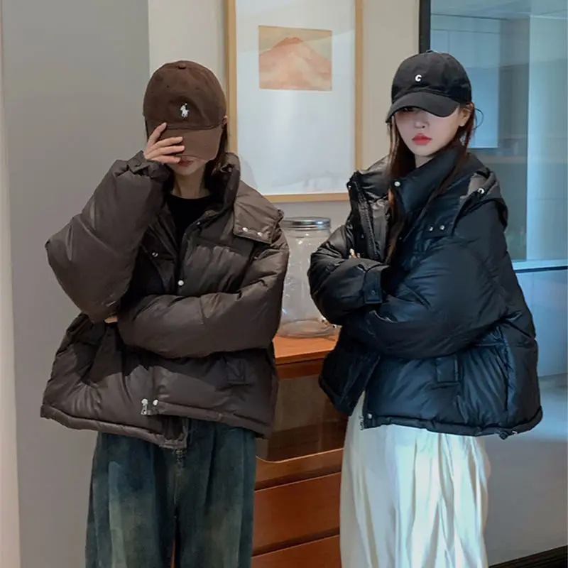 Gaganight Женская пуховая куртка из хлопка новинка 2024 зимняя Свободная