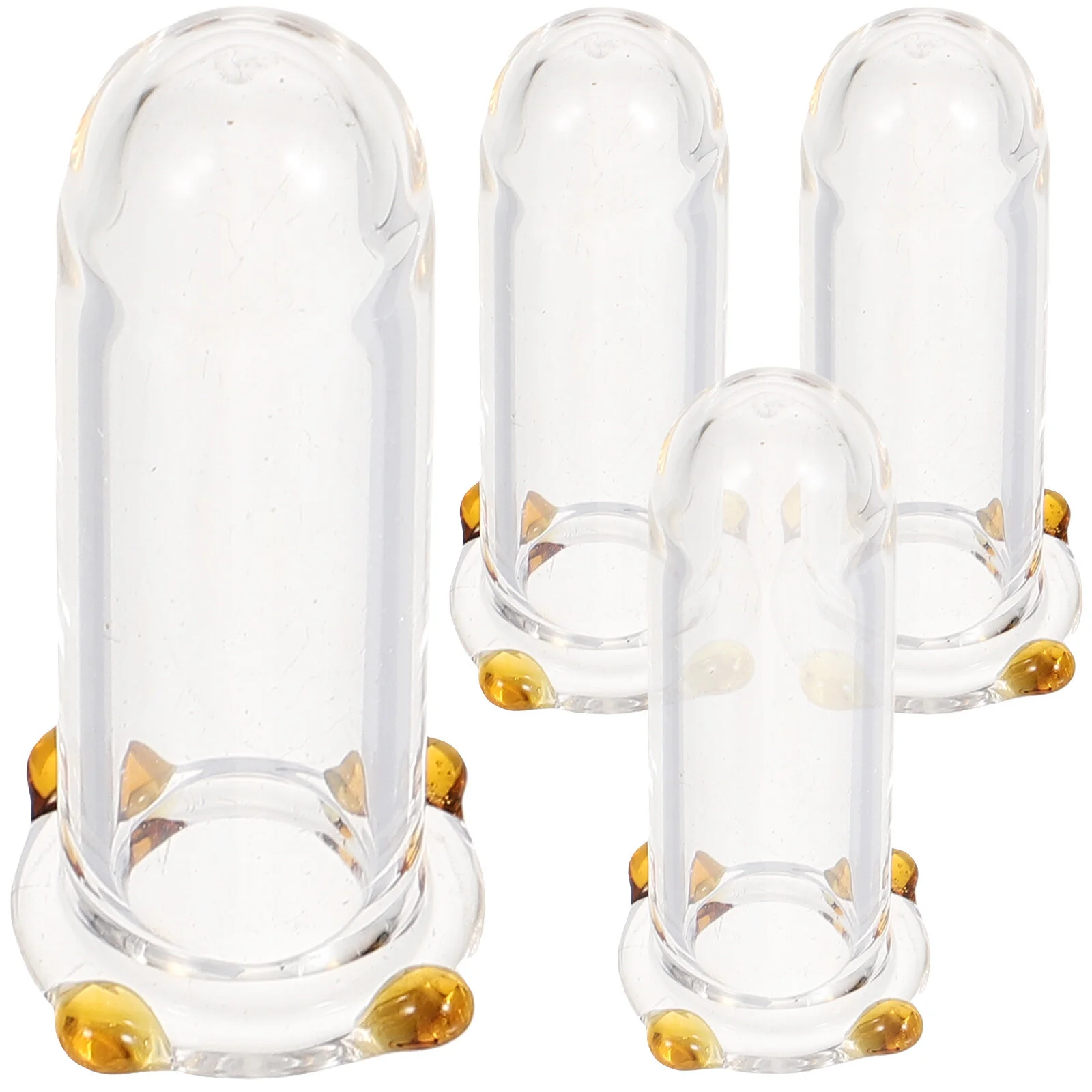 

4 Pcs Dust Cap Supplies Clear Covers Reusable Caps Topper Protectors