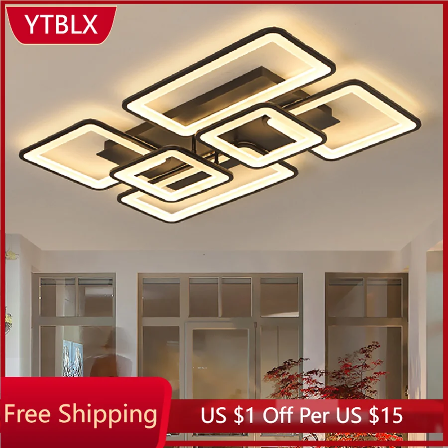 

Modern LED Lustre Chandelier Ceiling chandeliers Lighting For Living Room Bedroom kitchen With Remote Control Light Fixtures