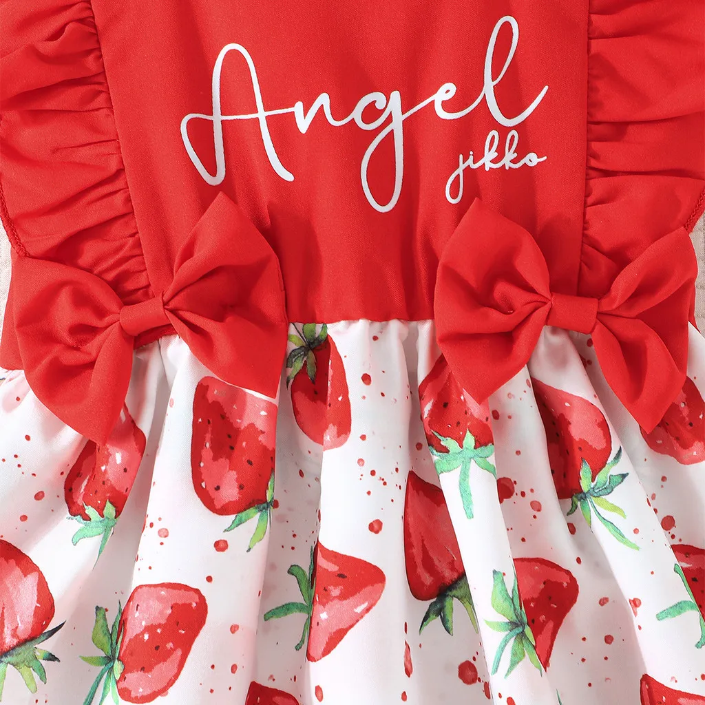 Детское летнее платье без рукавов на возраст 6-36 месяцев