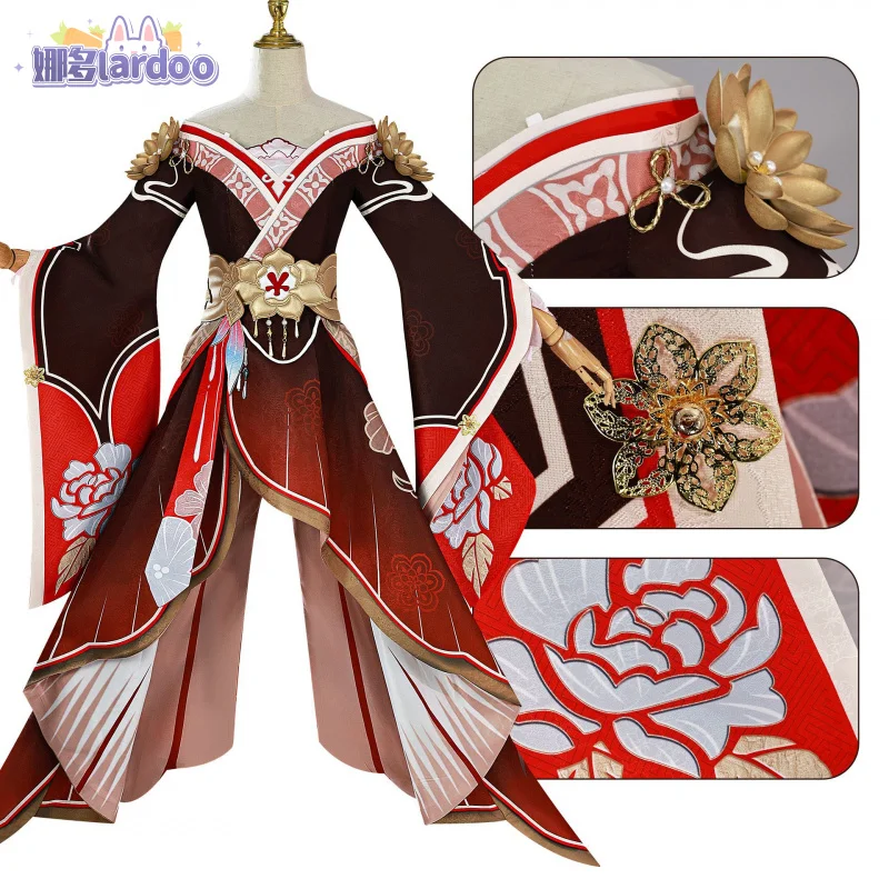 Hookai Star Rail fugue косплей костюм парик платье ingyun стрижка заколки хвост Xianzhou Luofu