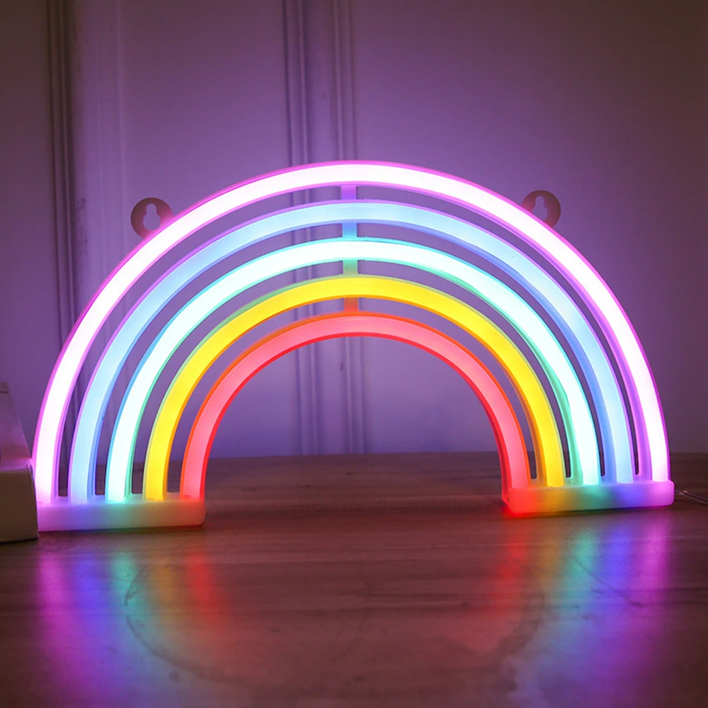 

Neon LED Lamp Elliptical Planet Shaped Wall Sign Desk Night Lights USB Hanging Decorative for Bedroom Home Party Holiday Decor