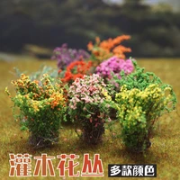 35mm height flower cluster diy miniature garden decor durable static scenery model landscape grass building layout sand table