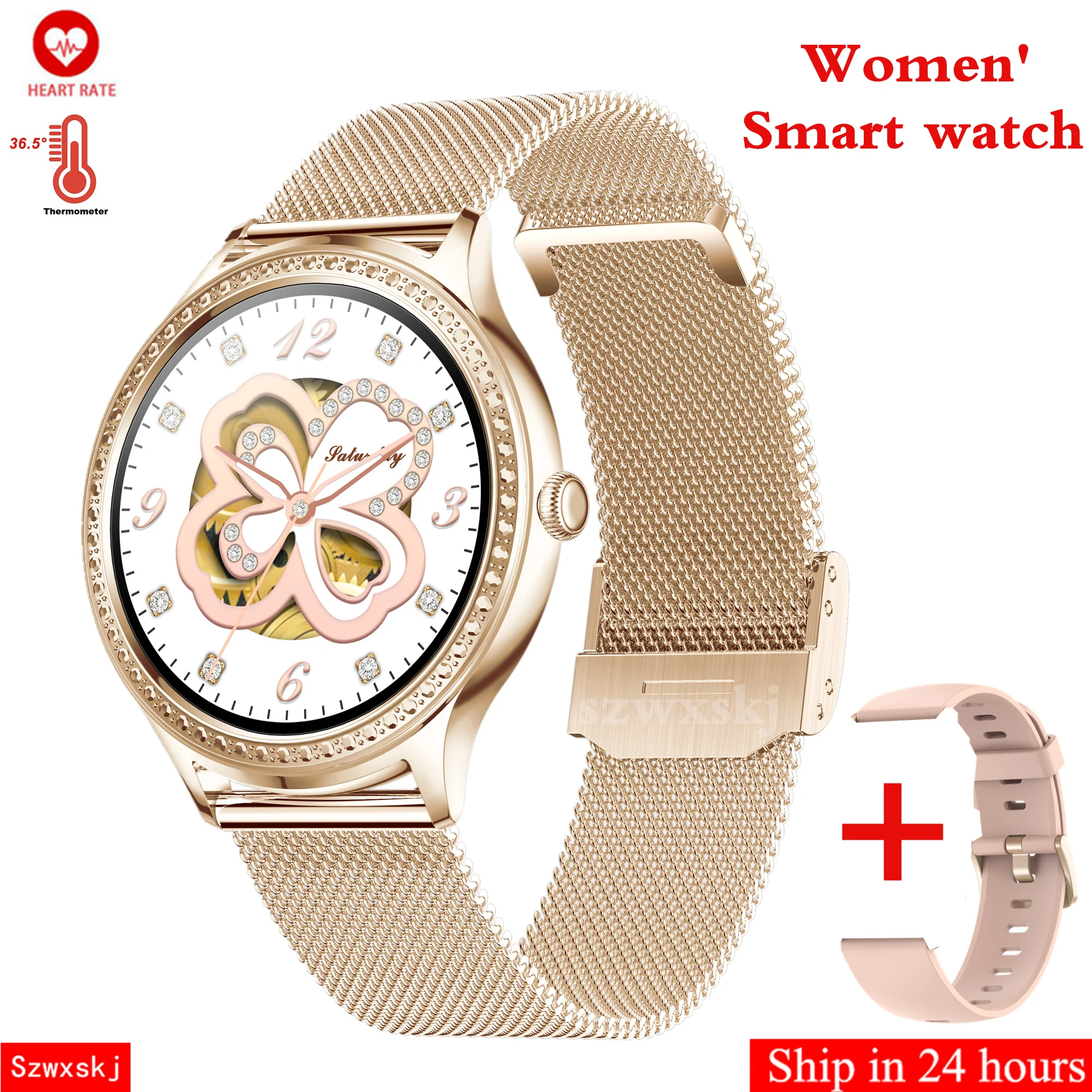 

Смарт-часы AK35 женские с сенсорным экраном 1,36 дюйма, 360*360