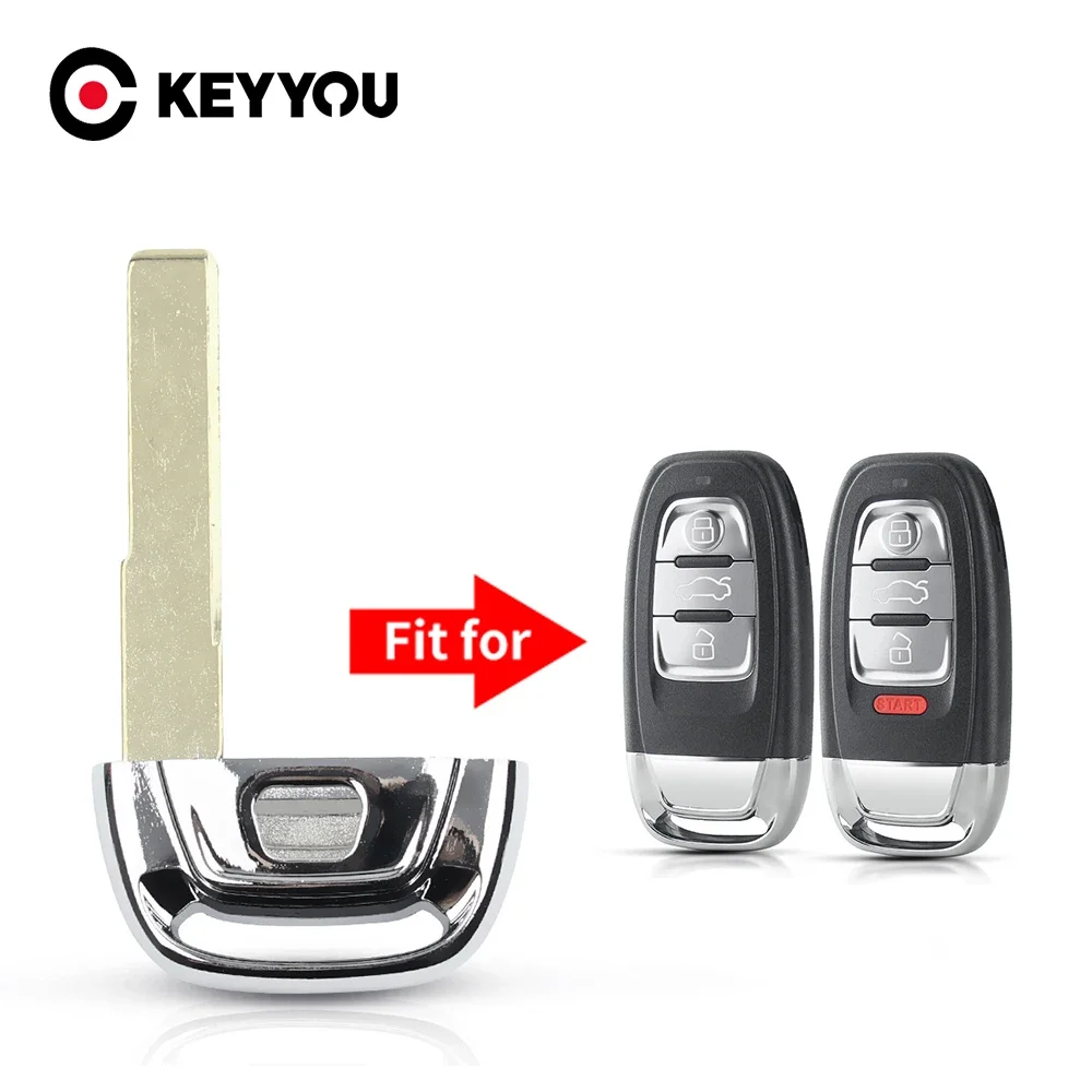 

KEYYOU Сменный ключ аварийного ключа, лезвие для ключа зажигания для Audi A3 A4 A5 A6 A7 A8 Q5 Allroad HAA HU66 лезвие