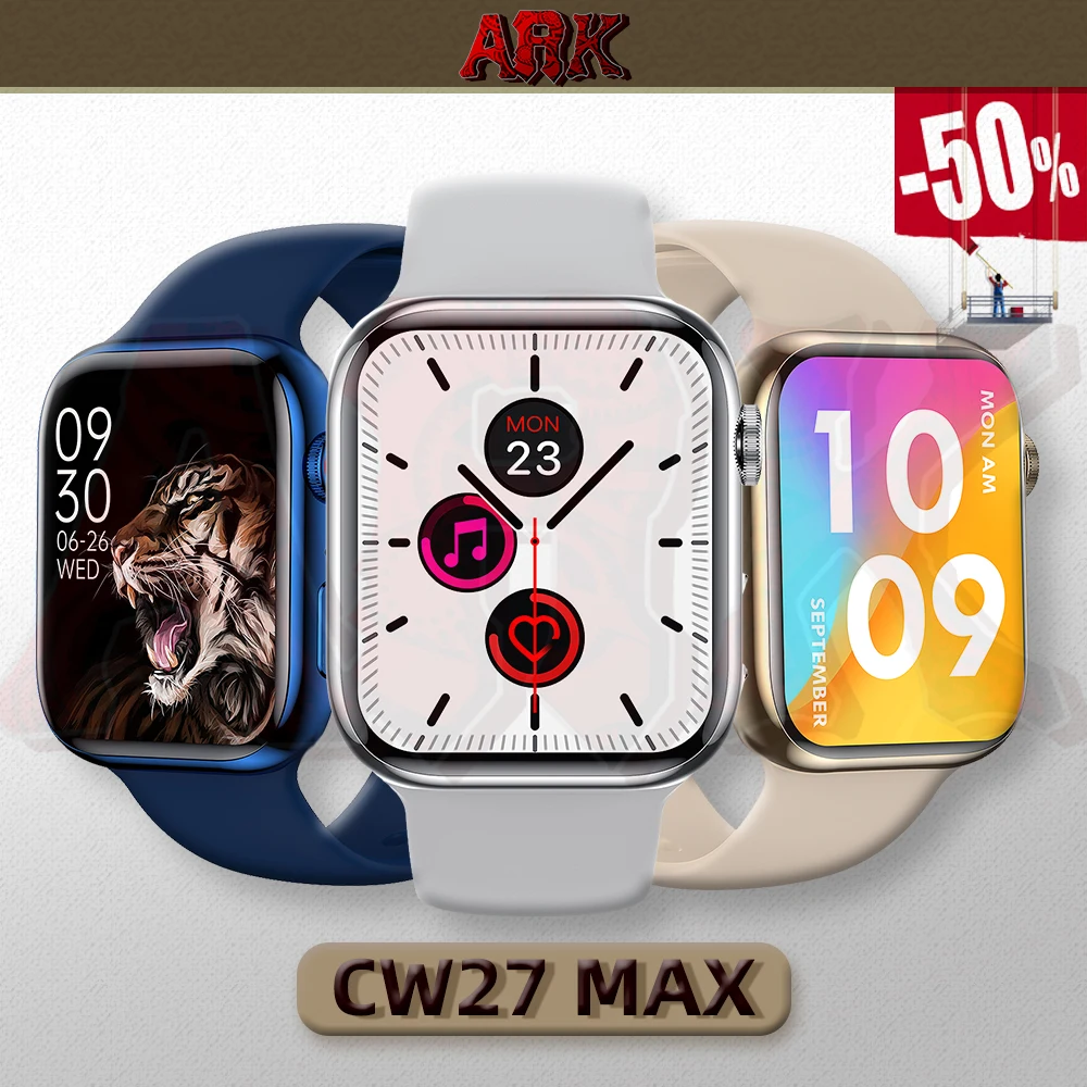 

ARK Original Series 7 CW27max Smartwatch 1.92 Inch Full Touch Screen Wireless Charger NFC Smart Watch for IOS PK M36 Plus HW16