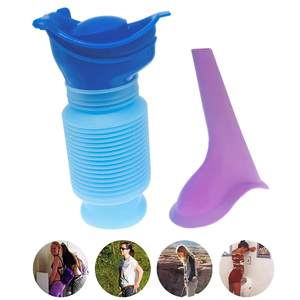 

750ml Portable Adult Urinal Outdoor Camping High Quality Travel Urine Car Urination Pee Soft Toilet Urine Help Men Toilet