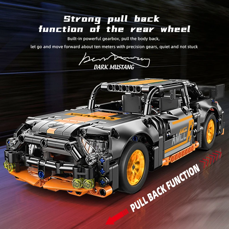 505 шт. Детский конструктор Супер гоночный автомобиль