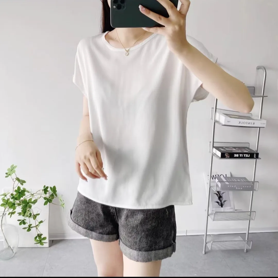 

2022 летняя свободная футболка для беременных женщин с V-образным вырезом Топ для женщин черный