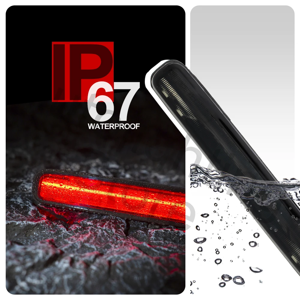 1x для 2005-2009 Ford Mustang Smoke/RED Lens светодиодный третья Тормозная задняя стоп-сигнала