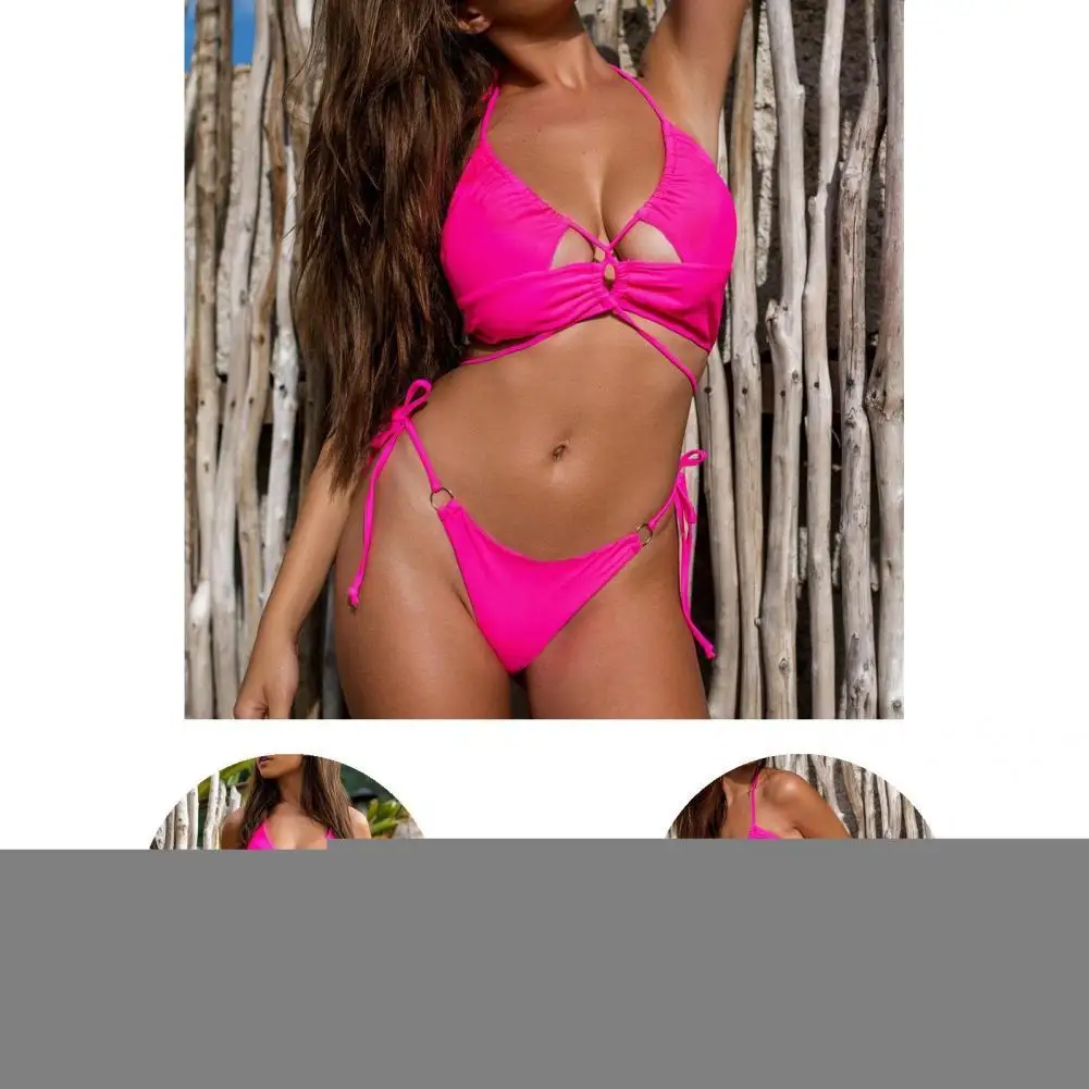 

2 шт./комплект, женские летние купальники с заниженной талией