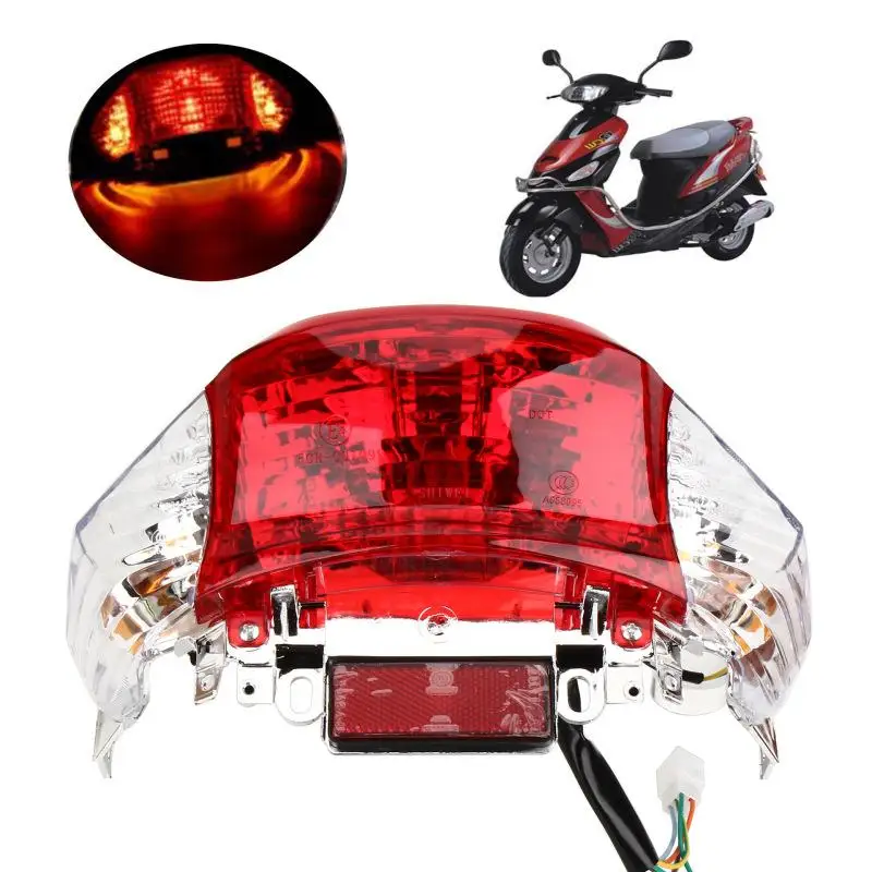 

Scooter Motorcycle Tail Light Rear Brake Turn Signals Taillight Compatible For Gy6 50cc 125cc 150cc Lighting Group Dropshipping