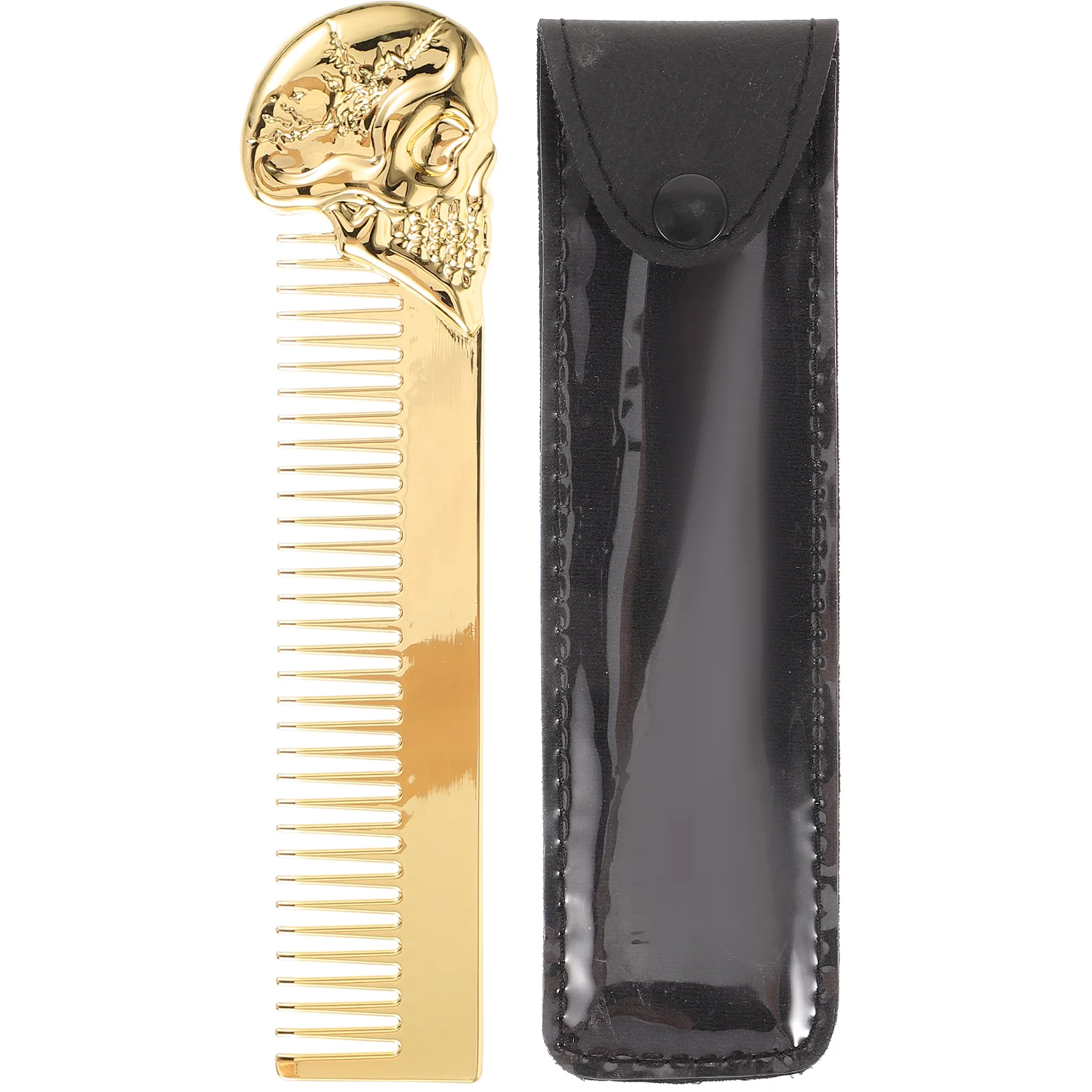 

Men Hair Comb Mustache Kit Beard Grooming Brush Texture Styling Clipper Guard Holder Double Sided