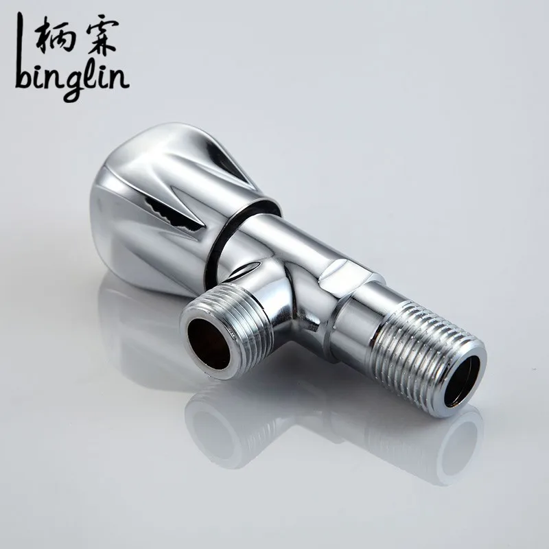 

BINGLIN All-copper Triangle Valve Toilet Water Heater Three-way Straight-through Valve 4 Points Lengthened All-copper Thickened