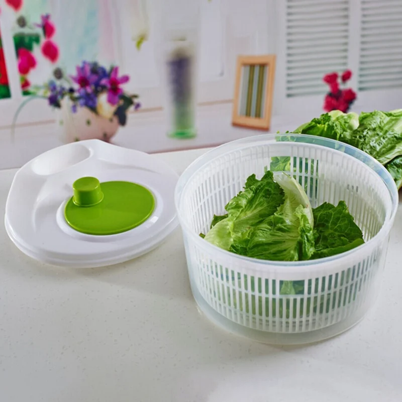 

1Pcs Multifunctional Vegetable And Fruit Drain Basket Food Dehydration Basket Salad Dryer Dehydrator Kitchen Salad Tool