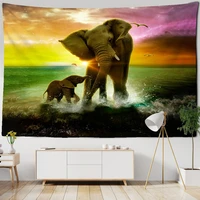 elephant indian mandala tapestry starry scenery wall hanging bohemian gypsy psychedelic tapiz witchcraft tapestry