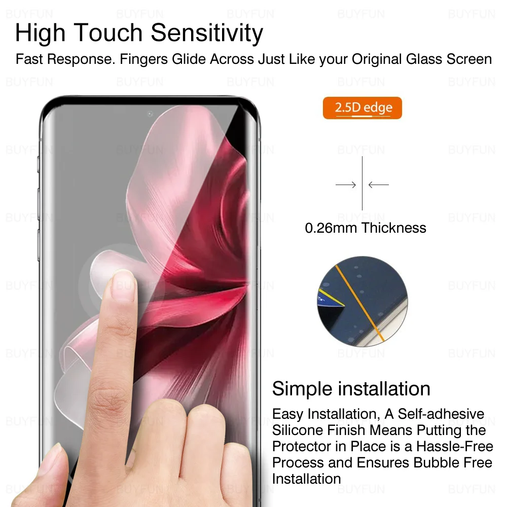 Изогнутая Защита экрана для vivo V30e 5G закаленное стекло V30 Pro V30pro e V 30e 30pro 2024 полное