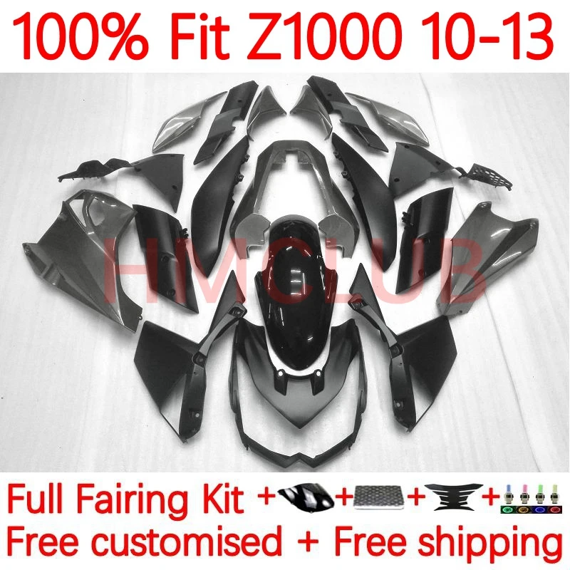 

Инъекционный корпус для KAWASAKI NINJA Z1000SX Z 1000 Z1000 2010 2011 2012 Φ 10 11 12 13 OEM обтекатель 20No.87 серый черный