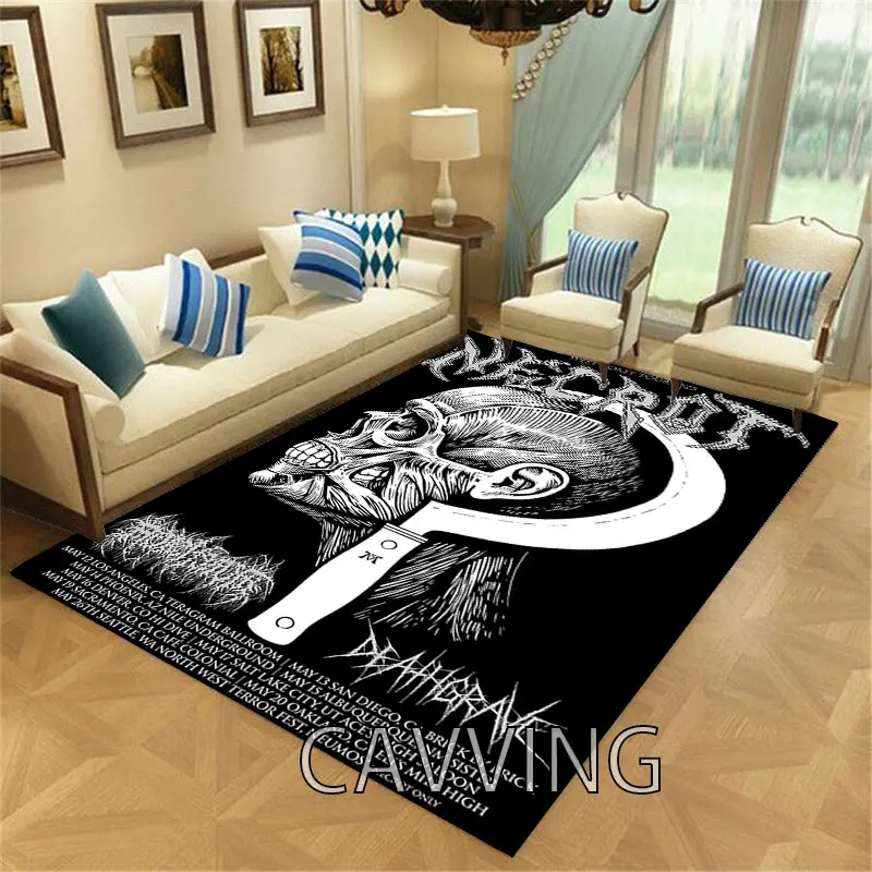 Фланелевые ковры necrotrock с 3D рисунком нескользящий большой ковер украшение для