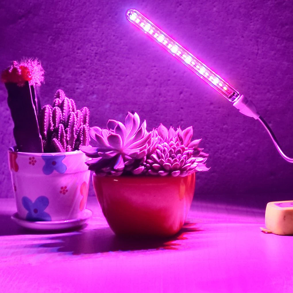 

Plants Growth Light USB LED 100lm Seedlings Greenhouse Small Lamp Sprouting Blooming PVC Computer Power Bank Lighting