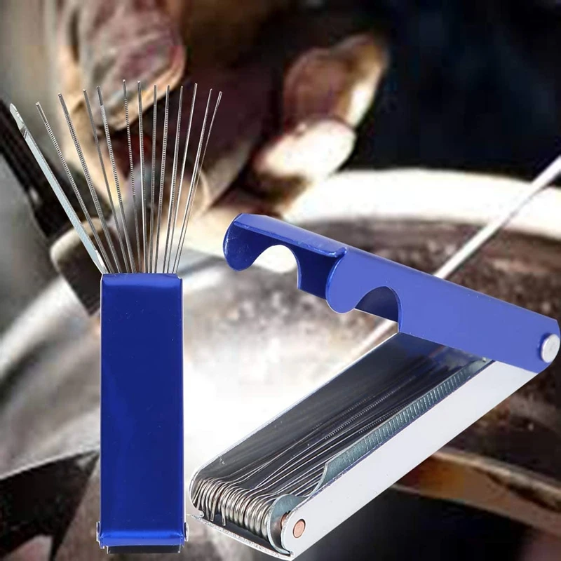 

2 Tip Cleaner Sets for Cleaning Welding Cutting Nozzles/Tips, Gas Orifices, Engine Carburetors, Sprinklers,Shower Heads