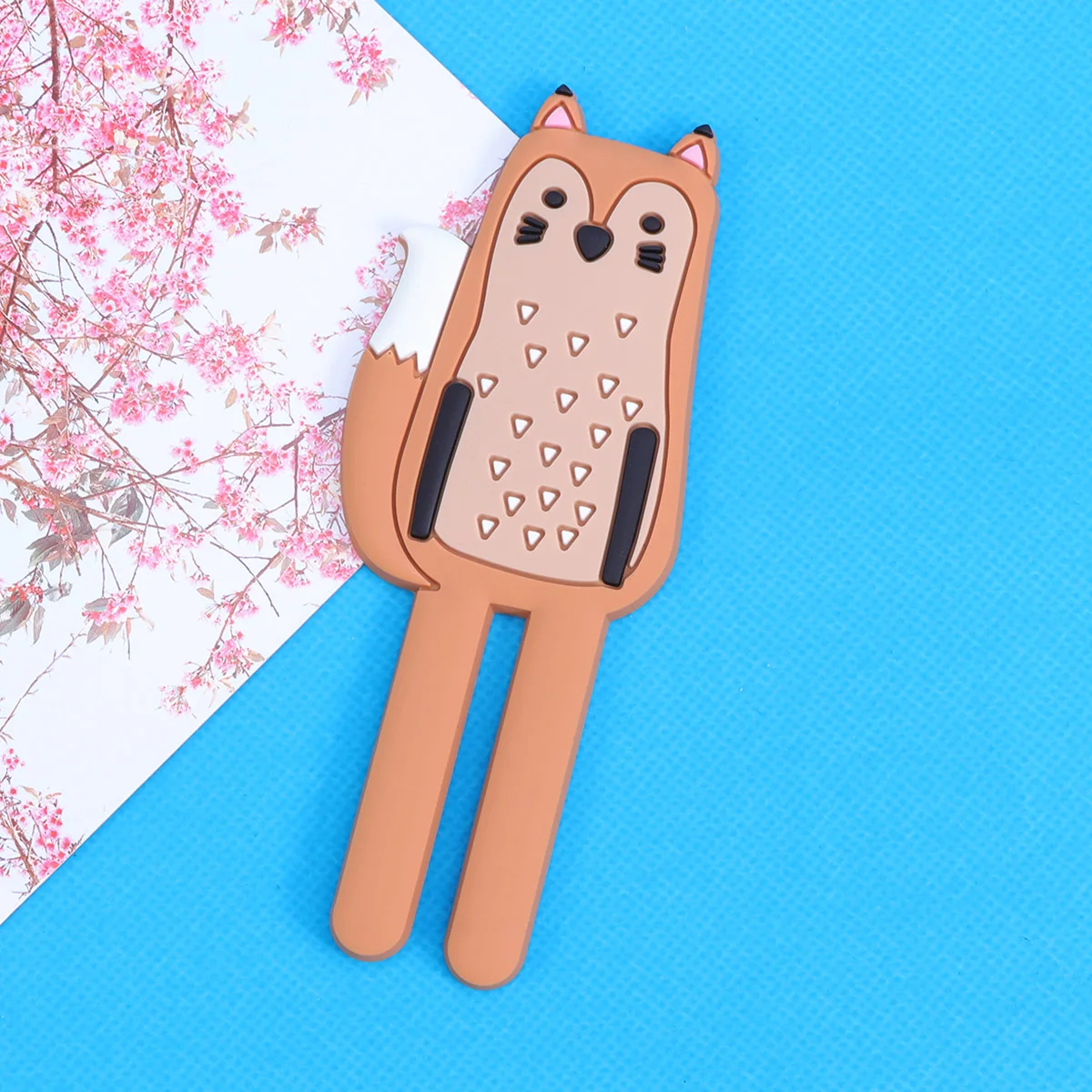 

Animals Magnetic Hooks Removable Decorative Fridge Sticker Refrigerator Message Magnet Coat Hanger Key Holder Storage Hook (Fox)