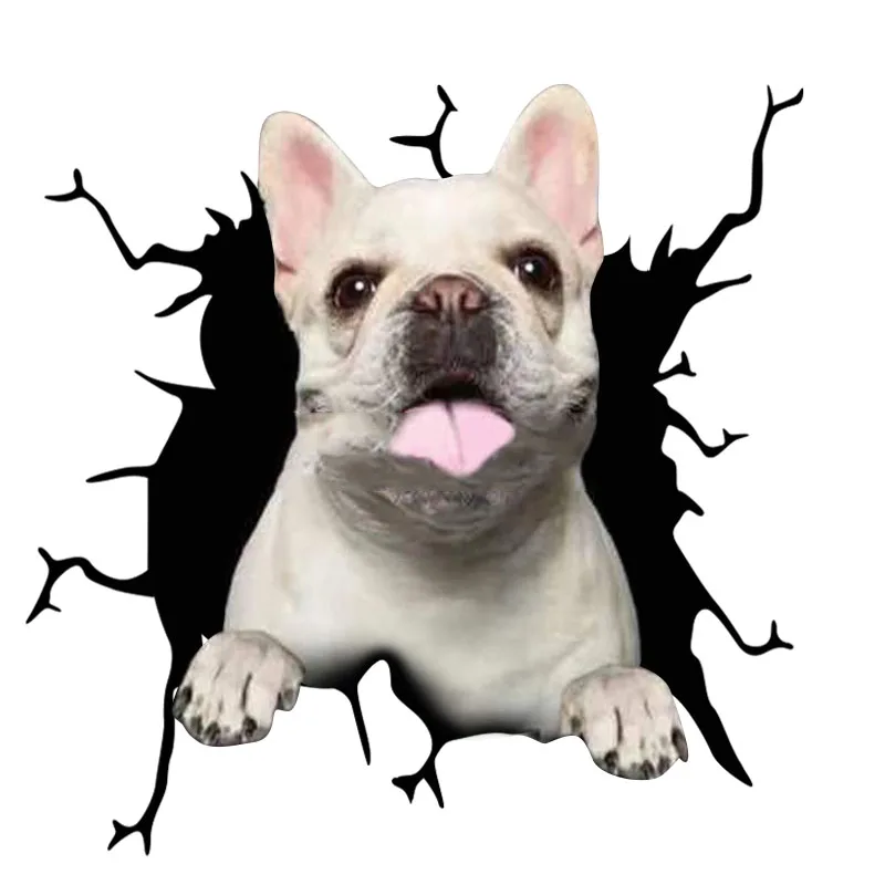 Электростатическая стеклянная пленка имитация детской наклейки собака
