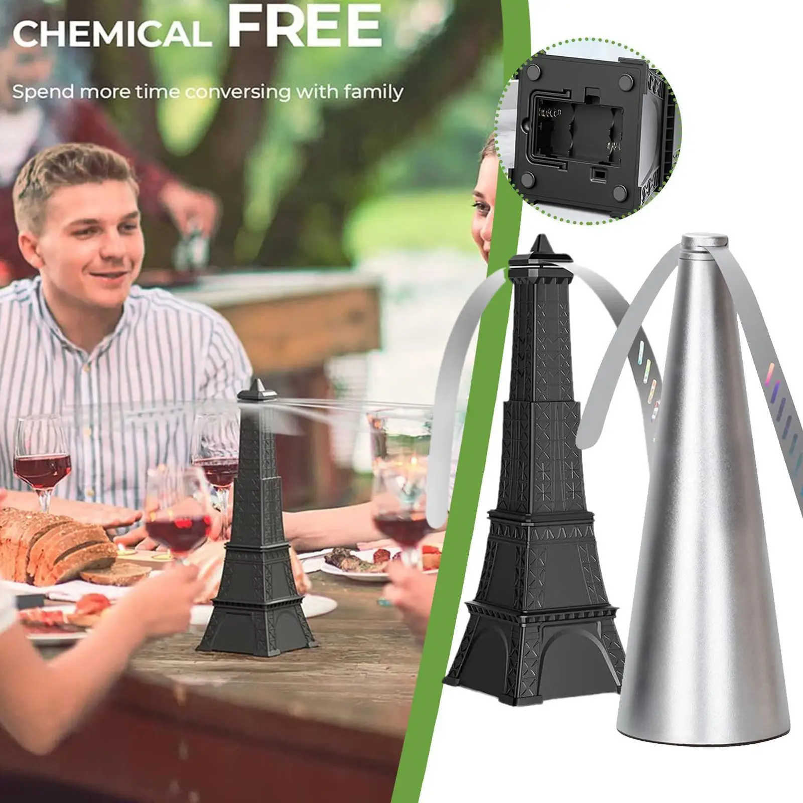 

USB Fly Repellent Fan for Outdoor Kitchen Food Protector fly Destroyer Keep Flies Bugs Away From Food Pest Repellent Table B2P1
