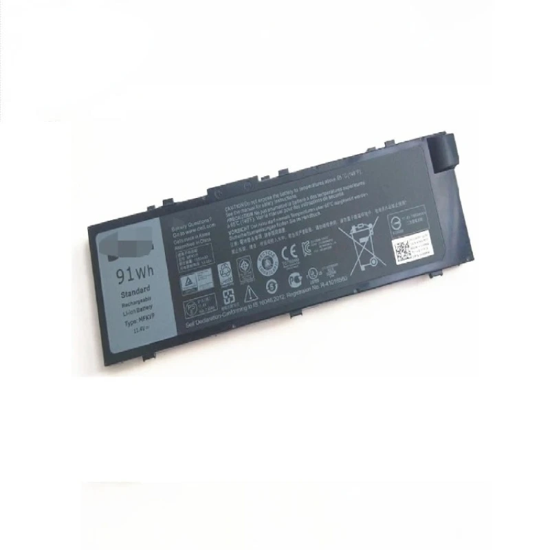 Batteria Sostitutiva Per Laptop 91Wh Per Dell Precision 7510 7520 7710 Mfkvp 1 G9Vm 451-Bbsb 451-Bbse