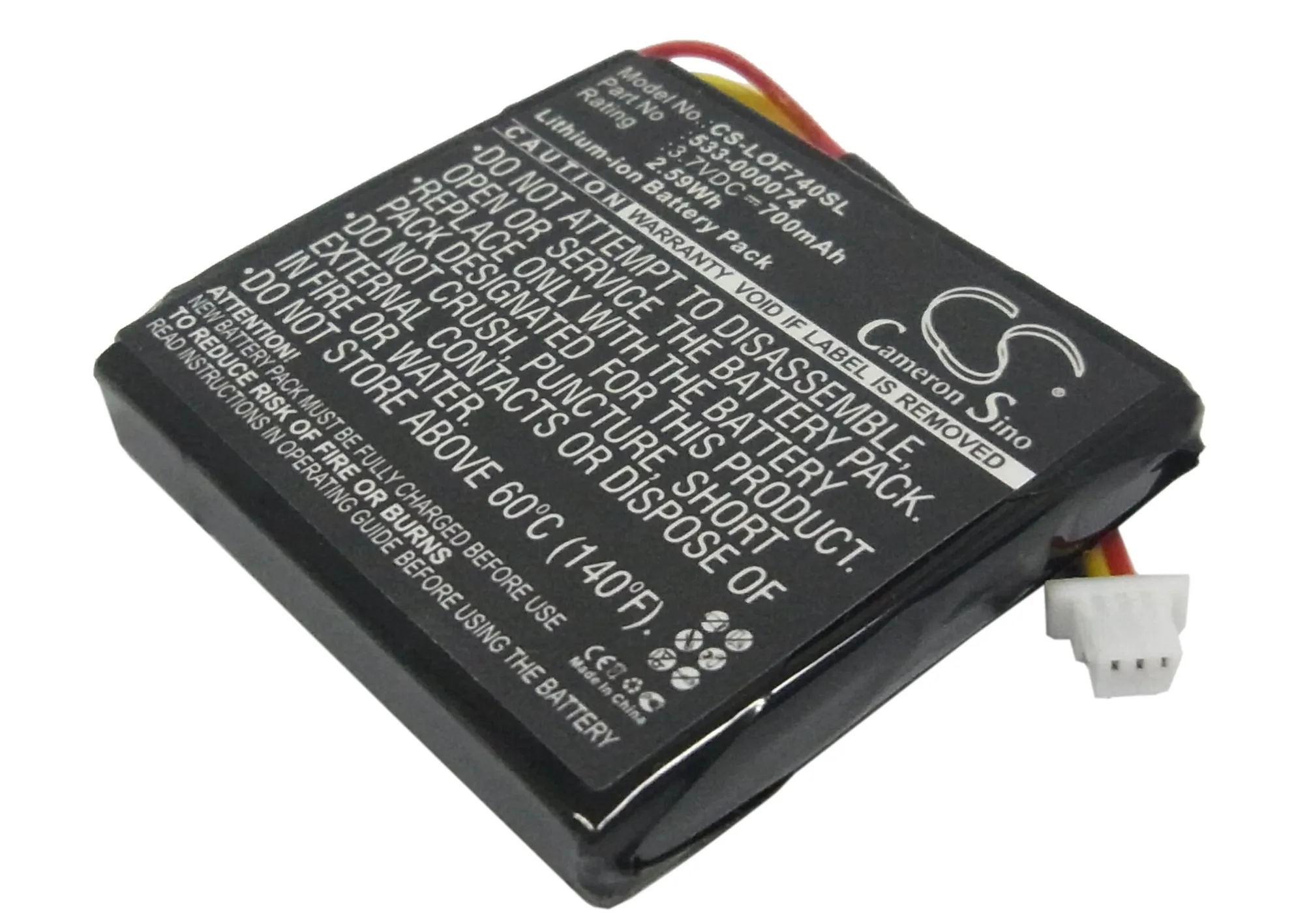 

CS 700mAh / 2.59Wh battery for Logitech 981-000257, F540, G930 533-000074