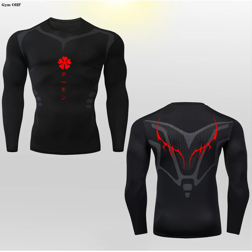 New Men's Compression T-shirt High Elasticity Quick Drying GYM MMA Training Sports Fitness Workout Yoga Sportswear Tops Tees