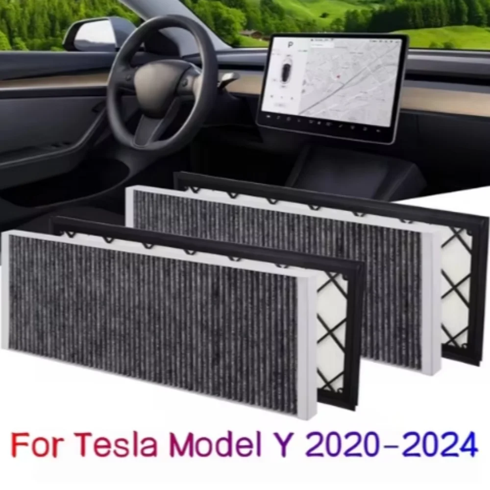 

Воздушный фильтр для кабины Tesla Model Y 2020-2024, сменный Воздушный Фильтр HEPA с аксессуарами из активированного угля