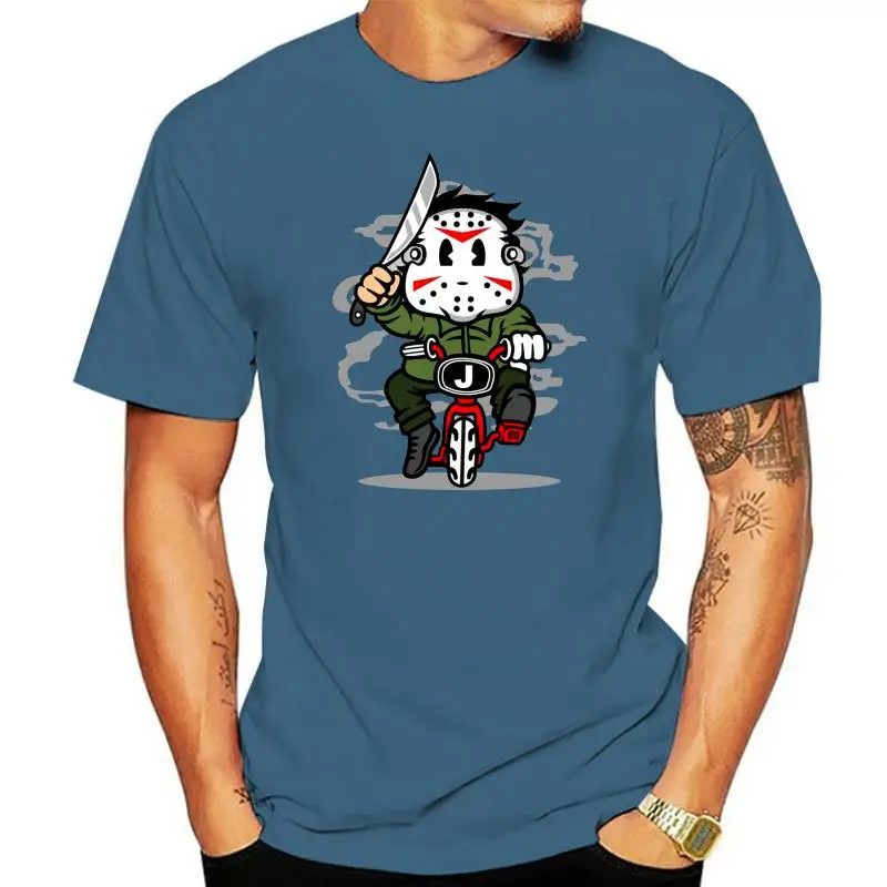

Fm10 T-Shirt Tueur Minimoto Jason Horreur Film Cin&eacutema Masque Cartoon Graphic Tee Shirt