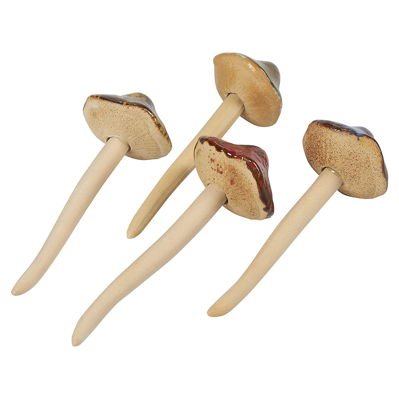 

Set of 8 Ceramic Pottery Yard Ornament Statues Figurine