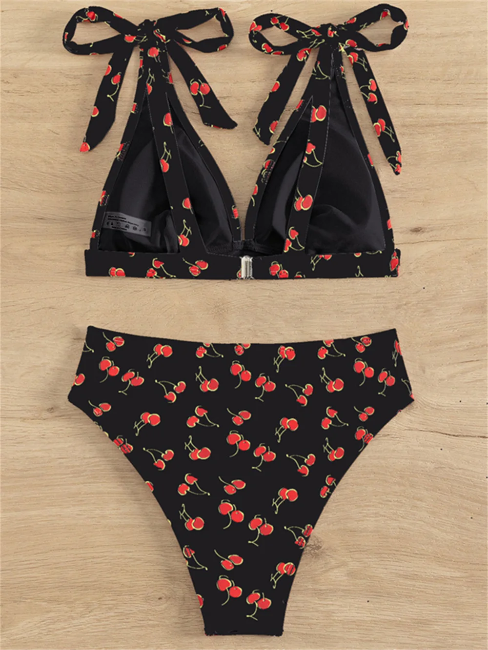 Женский купальник с V-образным вырезом и эффектом пуш-ап