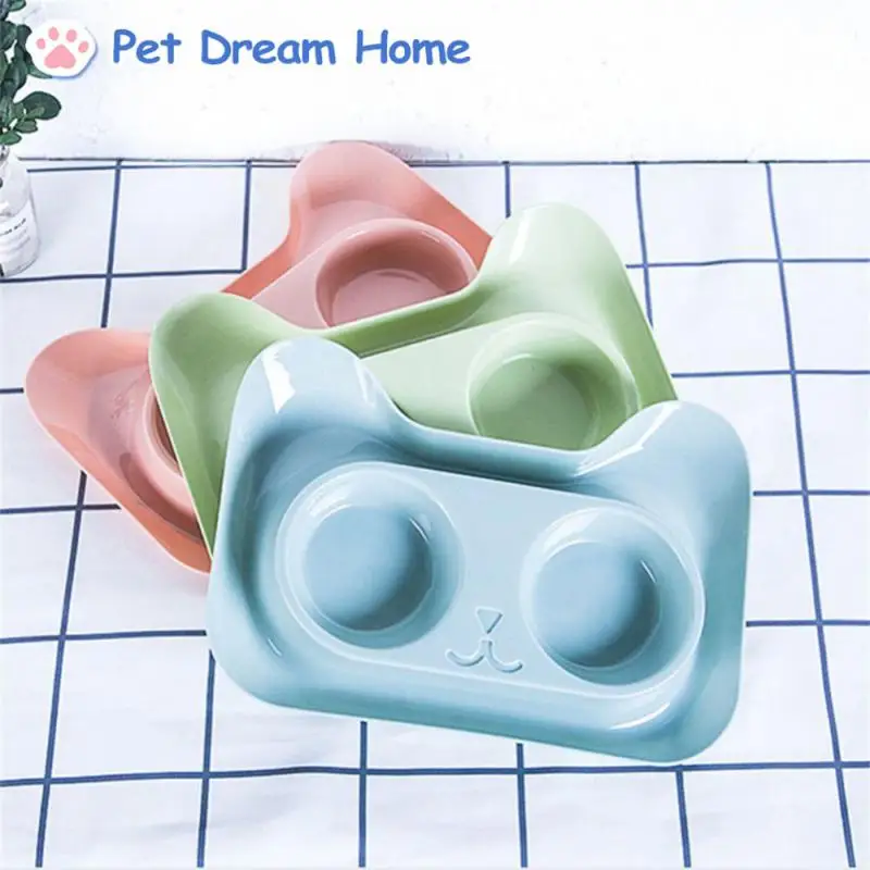 

Прочная и крепкая миска из нержавеющей стали, противоскользящая миска для домашних животных, двойная миска, большая емкость, миска для еды