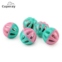 10pcs cat bell ball toy plastic colorful interactive game funny cat catch jingle ball toys for cats kitten pet toy supplies
