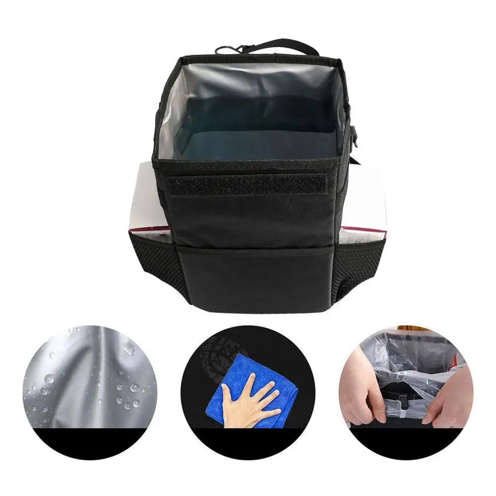 

Waterproof Car Garbage Can Car Accessory Organizer Garbage Can for Garbage Can Car Storage Pockets Folding