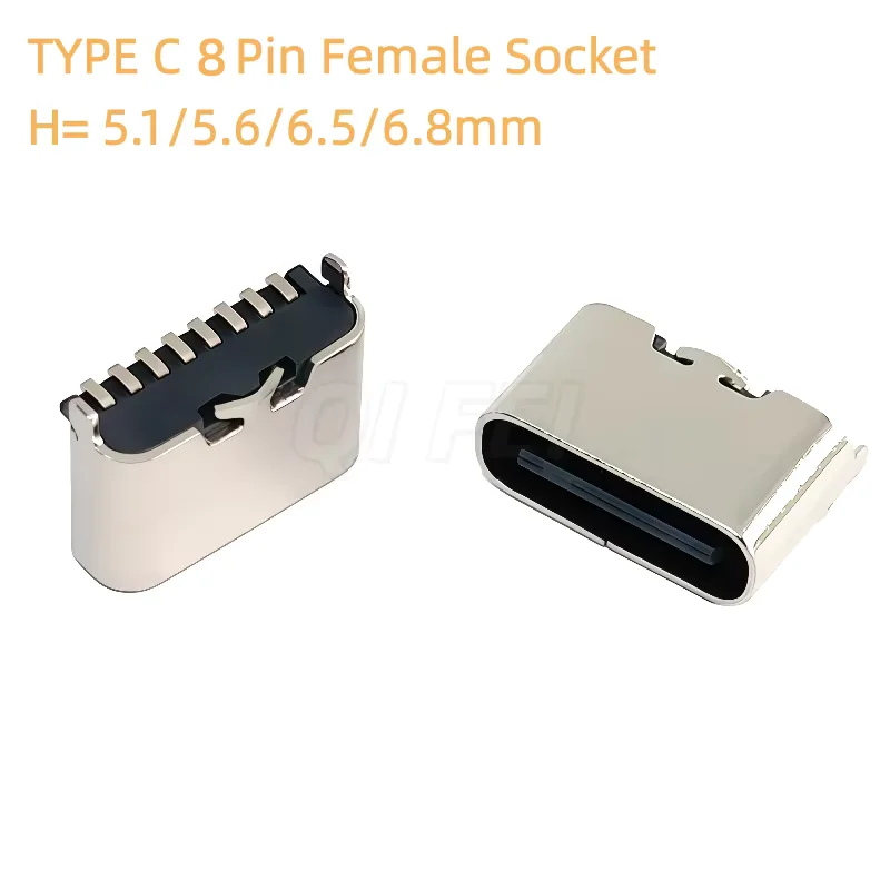 

20 шт. Разъем USB TYPE-C 8P SMT вертикальный