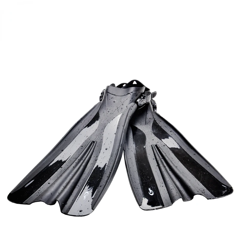 

Профессиональный Длинный плавник для подводного плавания для взрослых, гибкий удобный новый регулируемый плавник для подводного плавания с открытой пяткой, противоскользящий длинный плавкий подарок