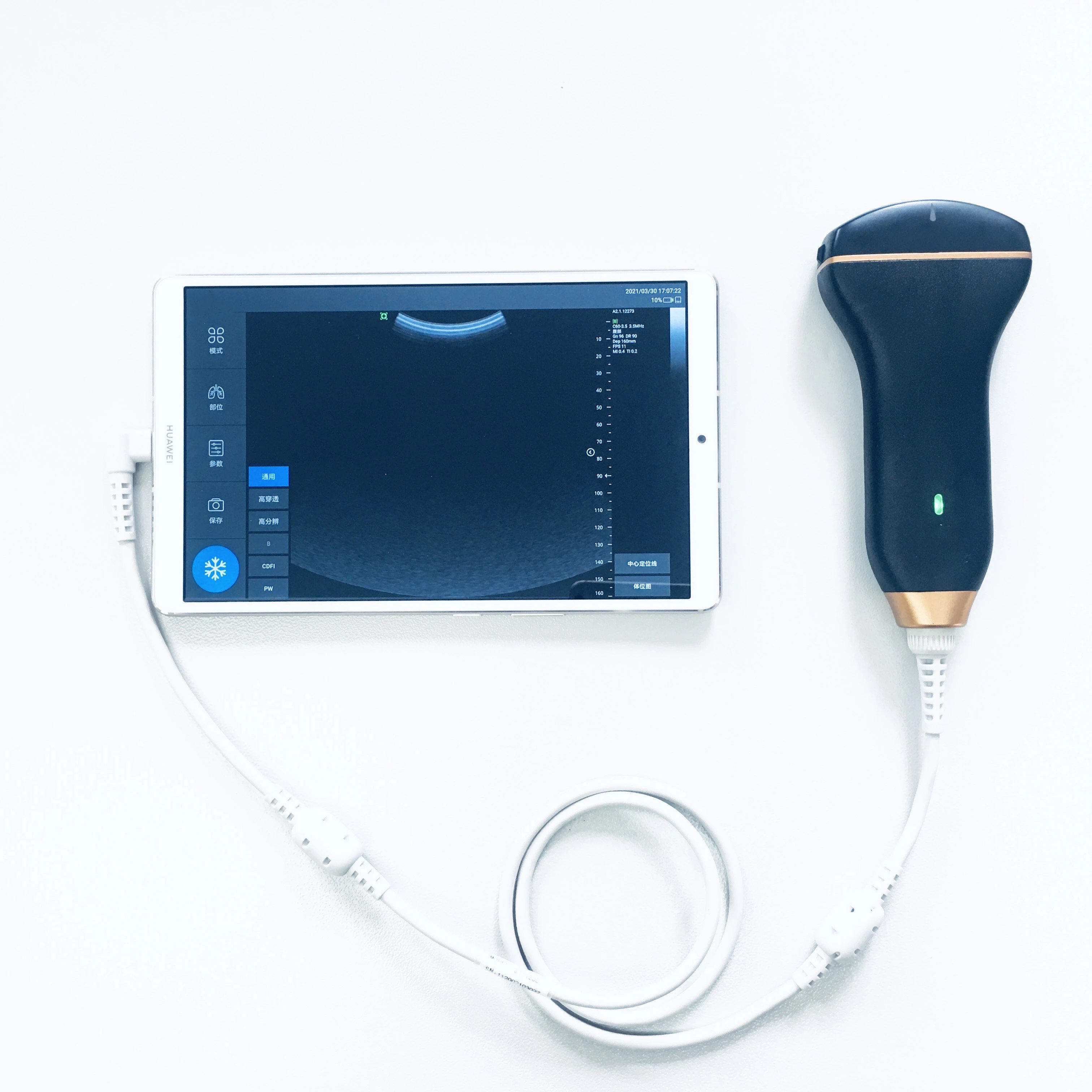 Handhold Ultrasound Machine Pet Convex Probe Color Doppler Medical Ultrasound Instrument