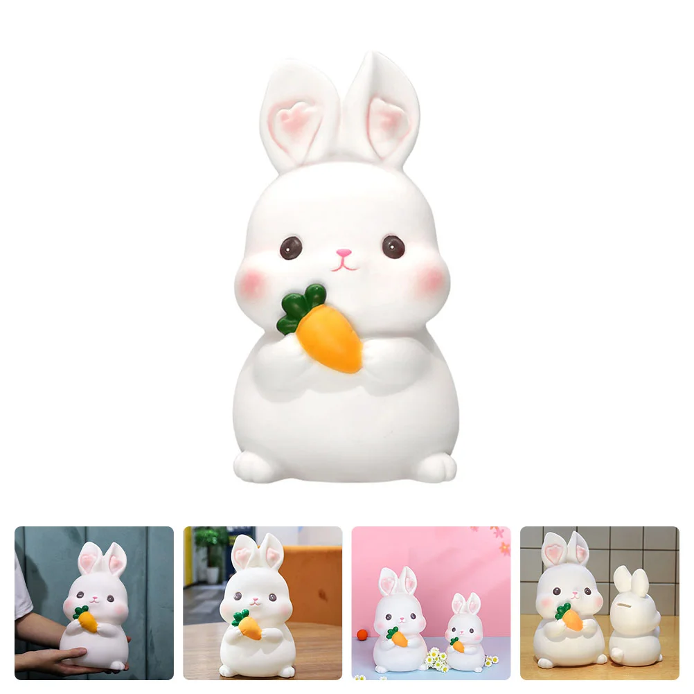 

Bank Bunny Easter Money Animal Piggy Party Decoration Coinbox Kids Ornament Figurinerabbit Decor Saving Cartoon Children Favor