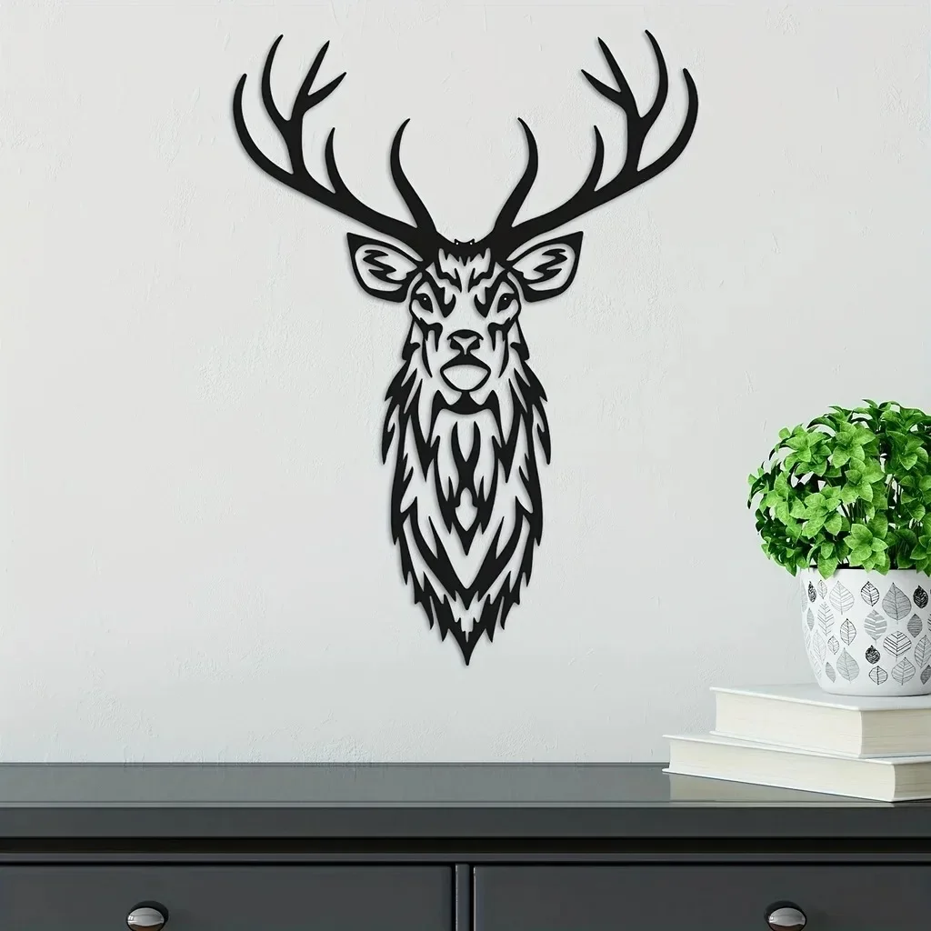 Металлическая Вывеска Оленя Индивидуальный Декор Стен Стильное Украшение Для